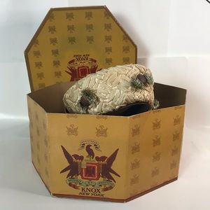 Miss Alice Pillbox Hat Jacki Vintage Tan